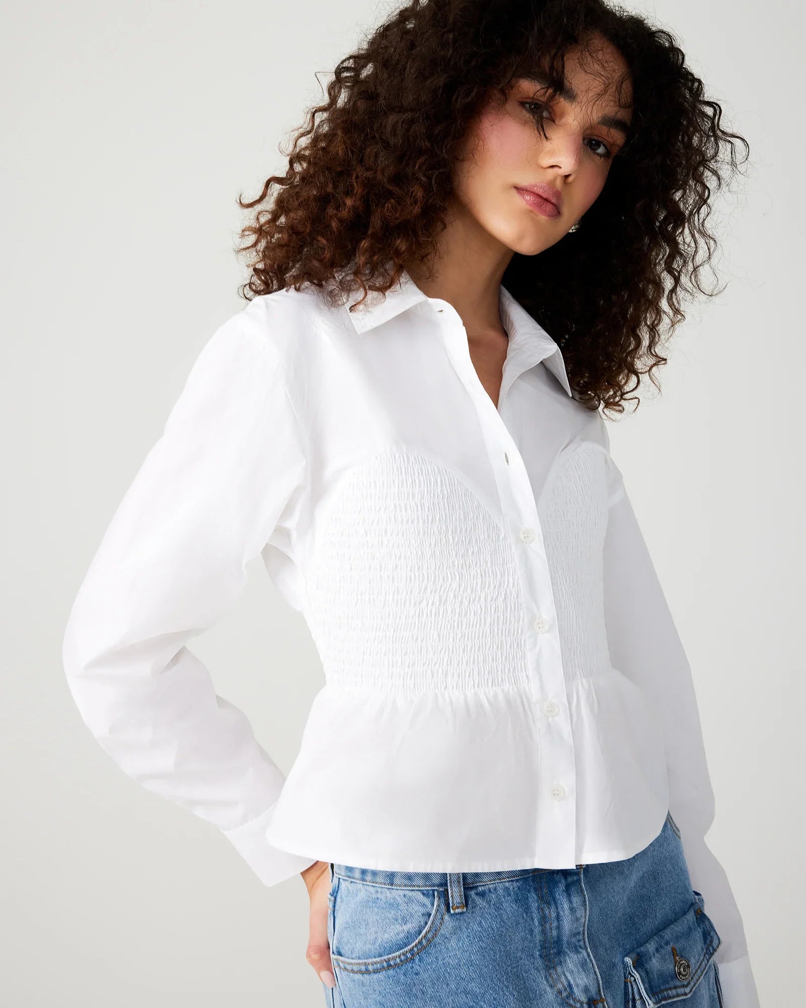 MARISOL TOP WHITE - Clothing - Steve Madden Canada