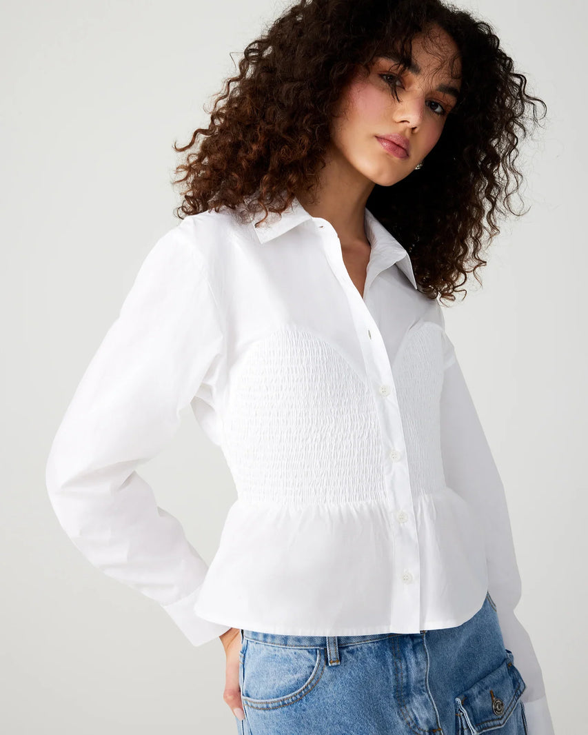 MARISOL TOP WHITE - Clothing - Steve Madden Canada