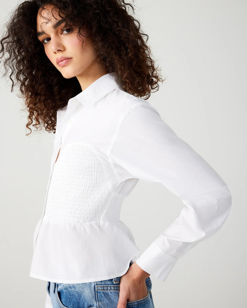 MARISOL TOP WHITE - Clothing - Steve Madden Canada