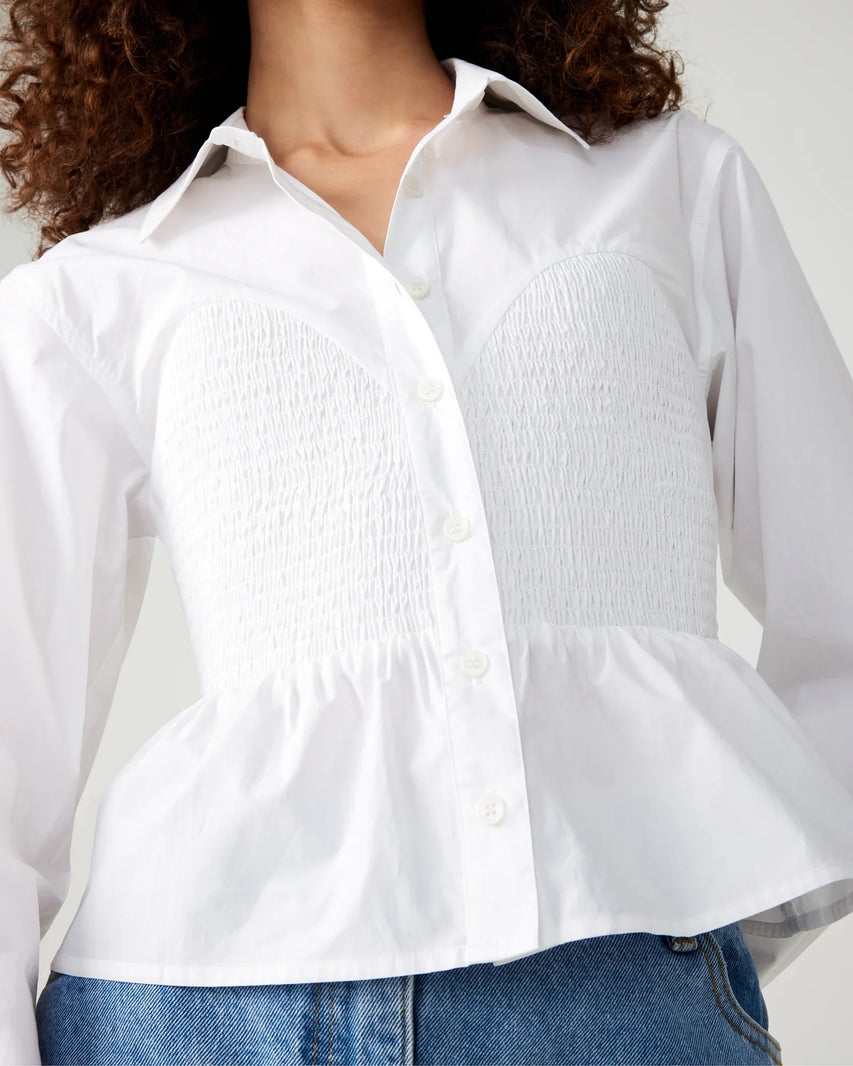 MARISOL TOP WHITE - Clothing - Steve Madden Canada