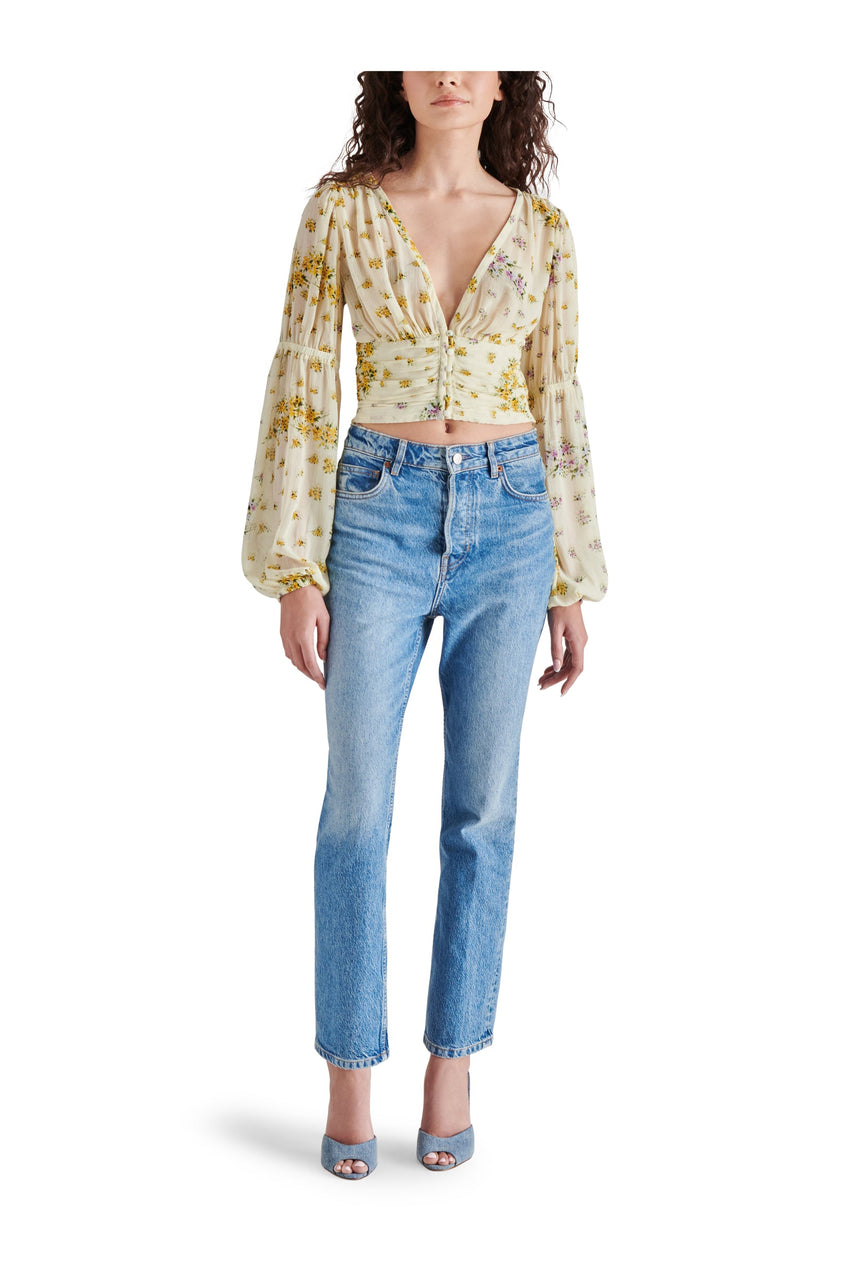 LEILANI TOP IVORY MULTI - Clothing - Steve Madden Canada