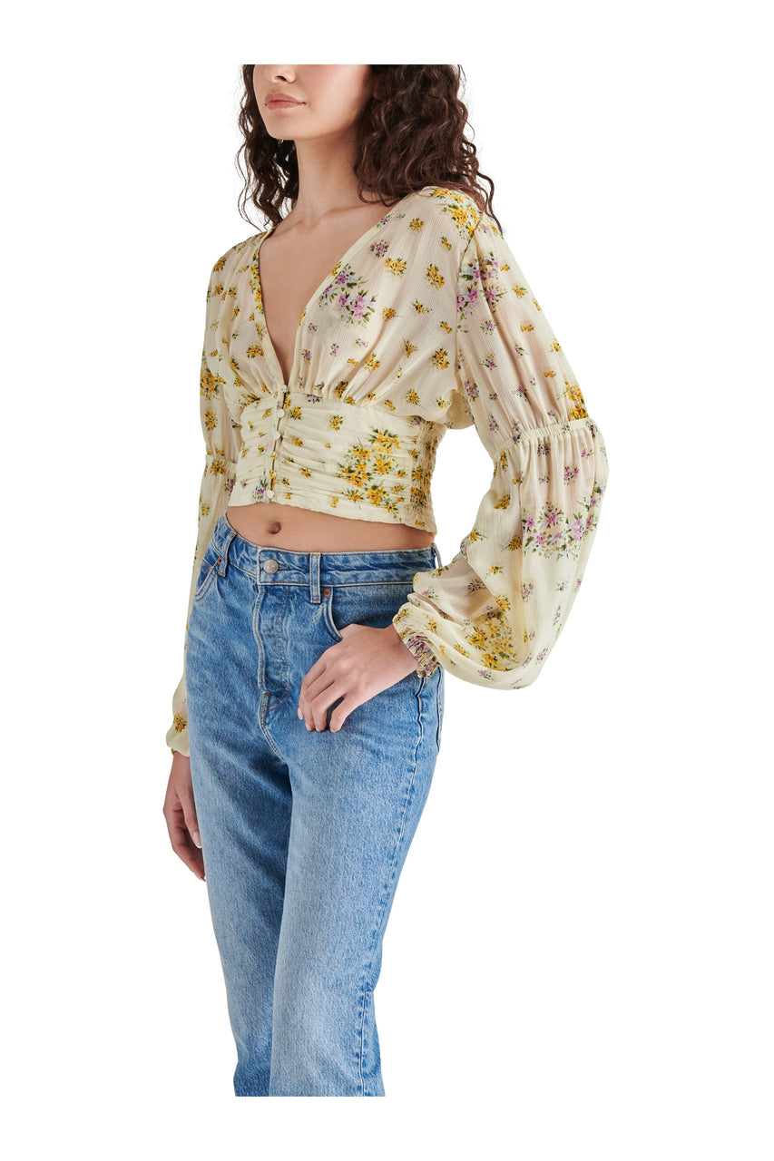 LEILANI TOP IVORY MULTI - Clothing - Steve Madden Canada