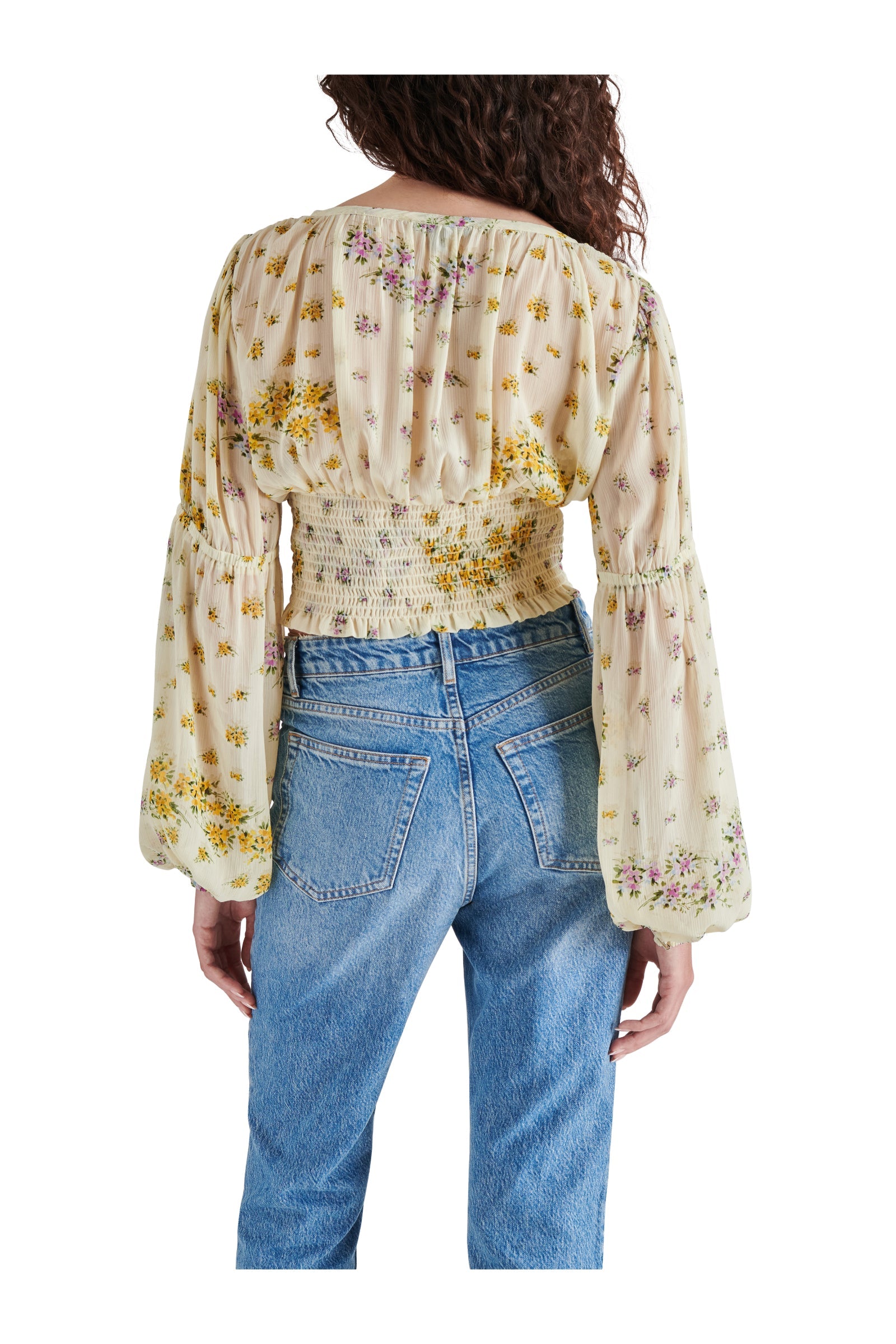 LEILANI TOP IVORY MULTI - Clothing - Steve Madden Canada