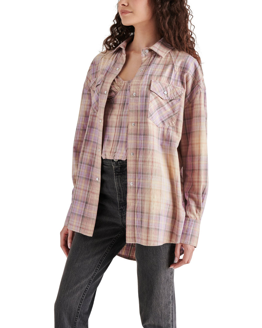 SALEM SHIRT PINK - Clothing - Steve Madden Canada