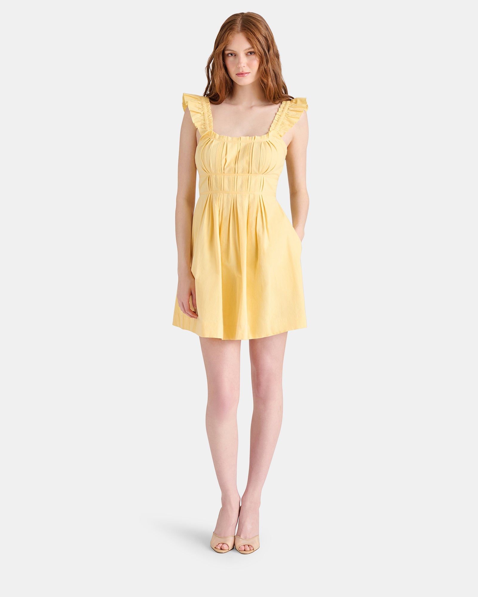 HARMONY DRESS YELLOW - Clothing - Steve Madden Canada