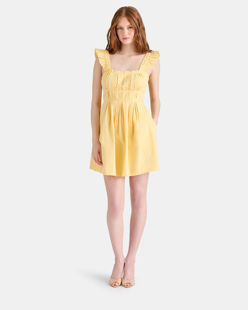 HARMONY DRESS YELLOW - Clothing - Steve Madden Canada