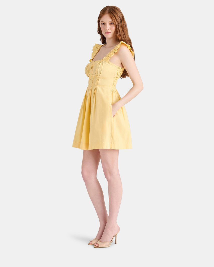 HARMONY DRESS YELLOW - Clothing - Steve Madden Canada