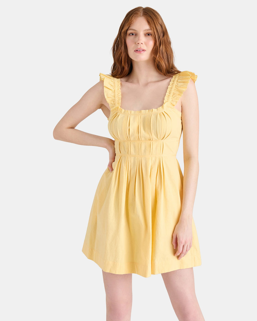 HARMONY DRESS YELLOW - Clothing - Steve Madden Canada