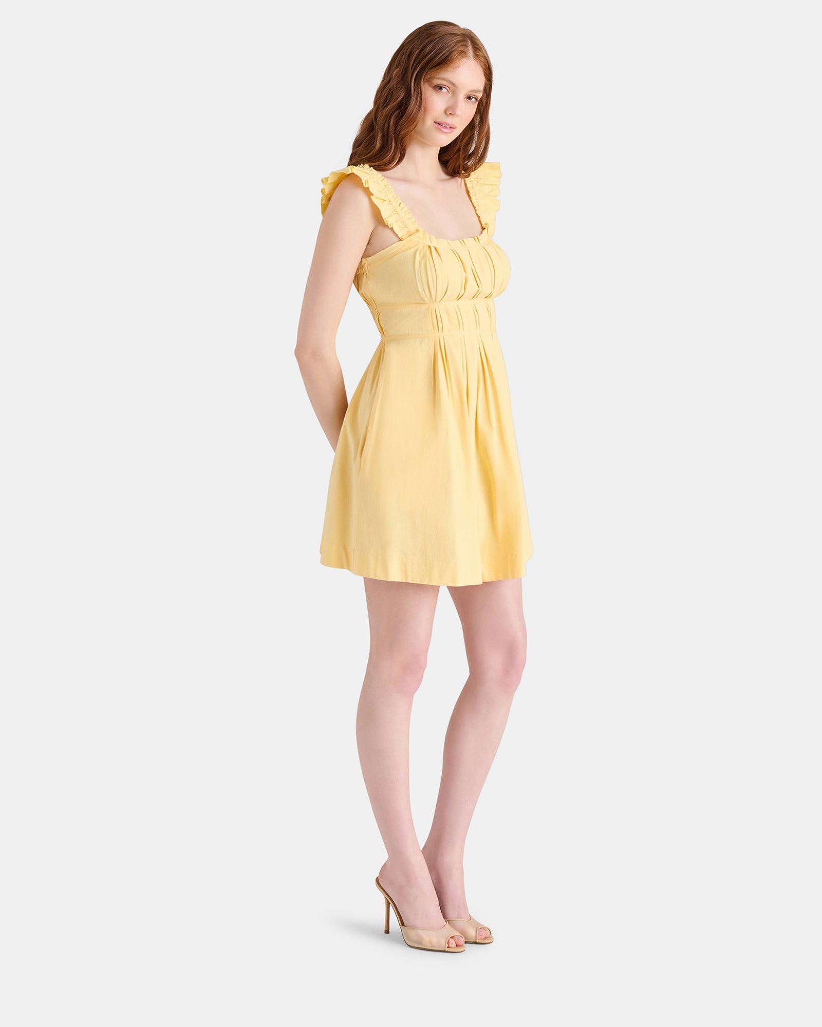 HARMONY DRESS YELLOW - Clothing - Steve Madden Canada