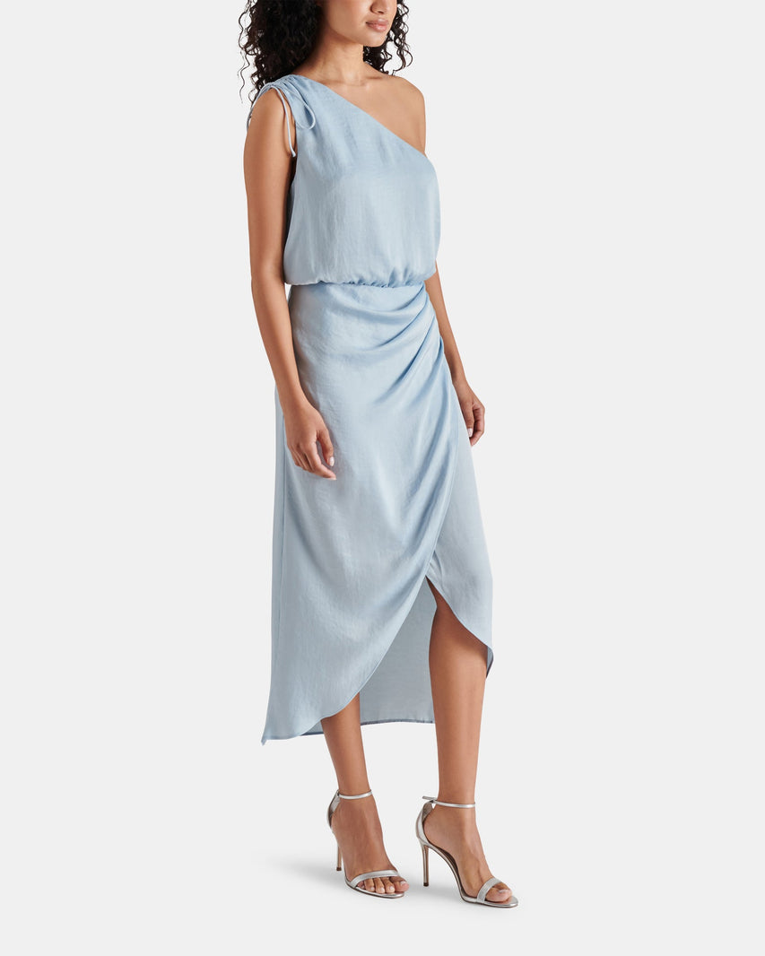 ADELE DRESS LIGHT BLUE - Clothing - Steve Madden Canada