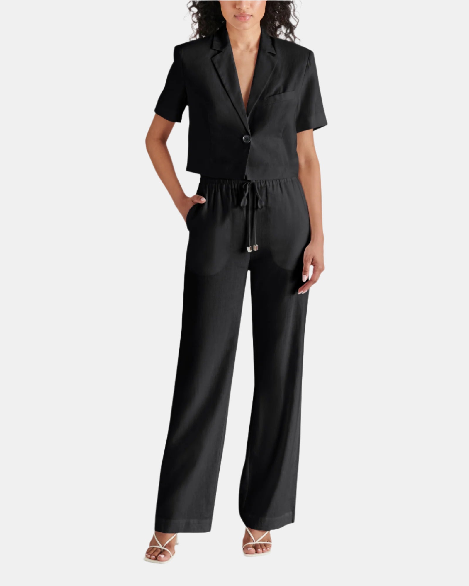 VENETIA PANT BLACK - Clothing - Steve Madden Canada