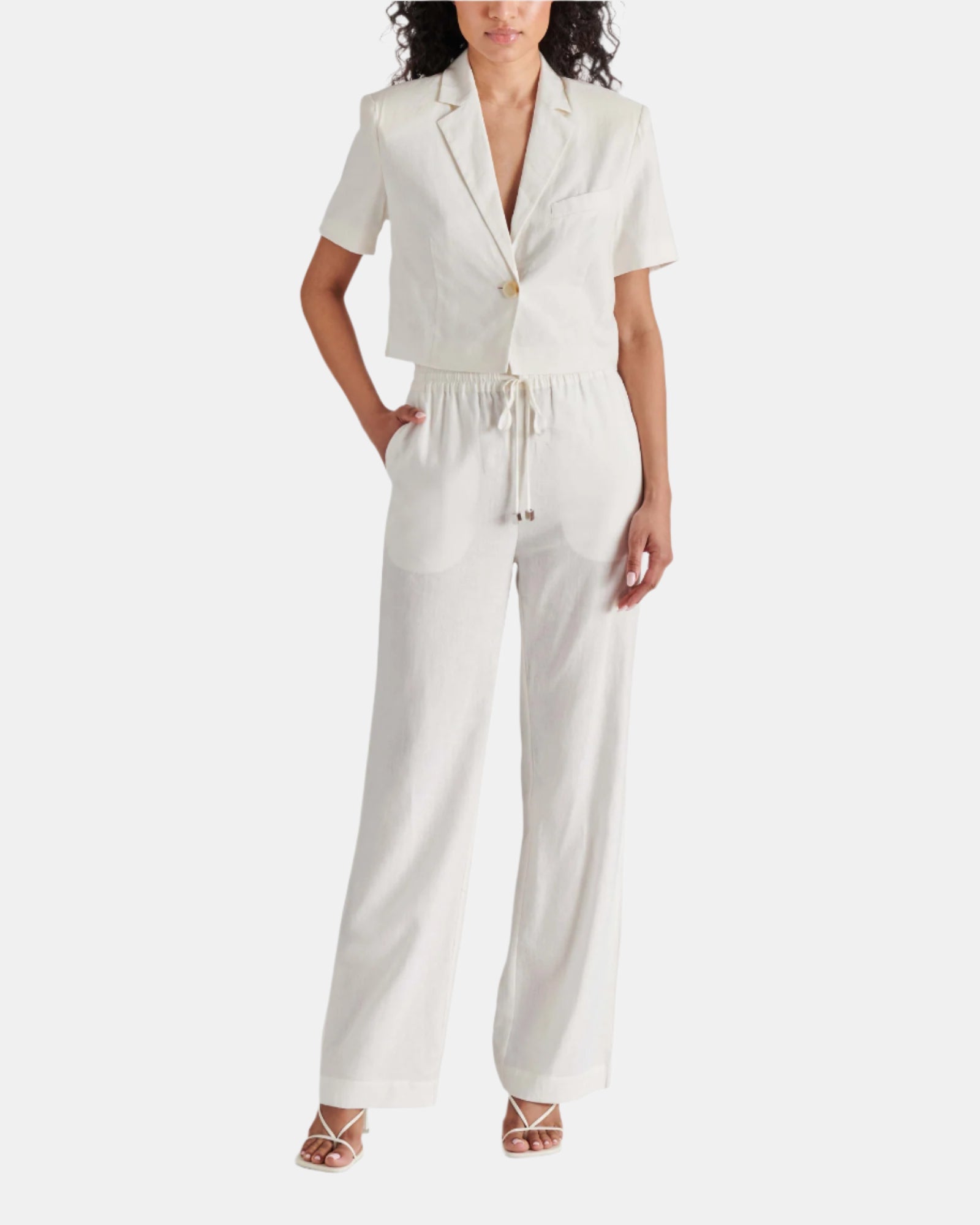 VENETIA PANT WHITE - Clothing - Steve Madden Canada