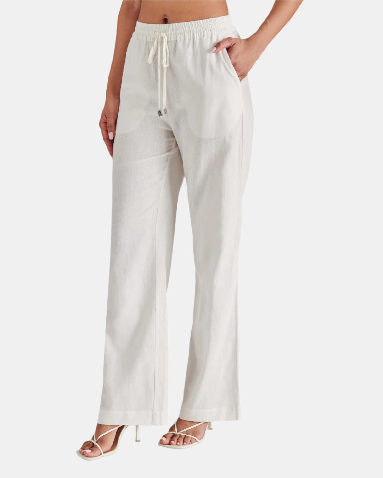 VENETIA PANT WHITE - Clothing - Steve Madden Canada