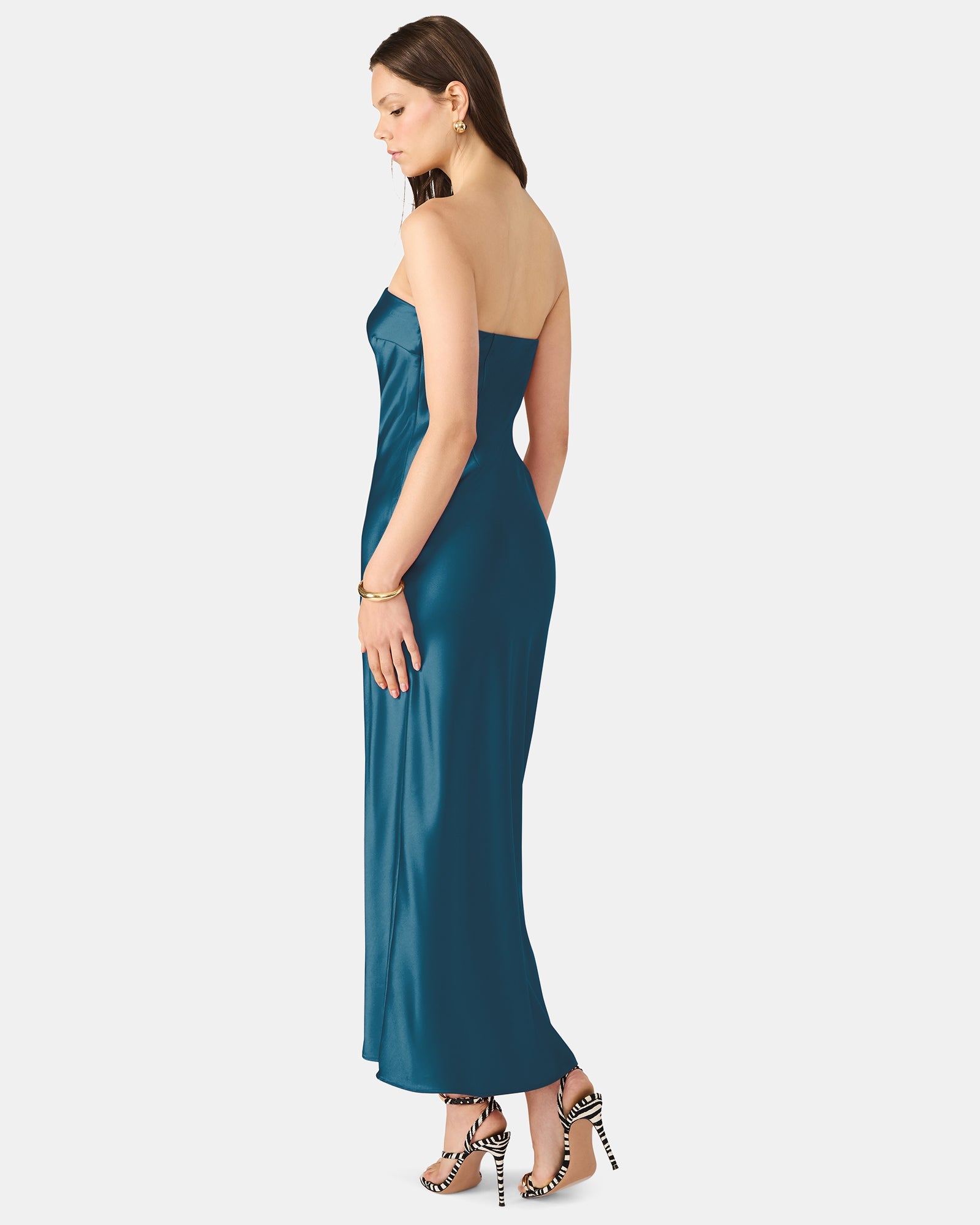 JESSAMINE DRESS TEAL - Clothing - Steve Madden Canada