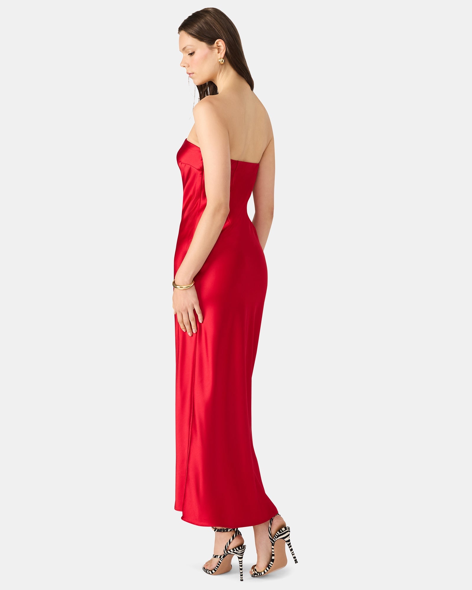 JESSAMINE DRESS RED - Clothing - Steve Madden Canada