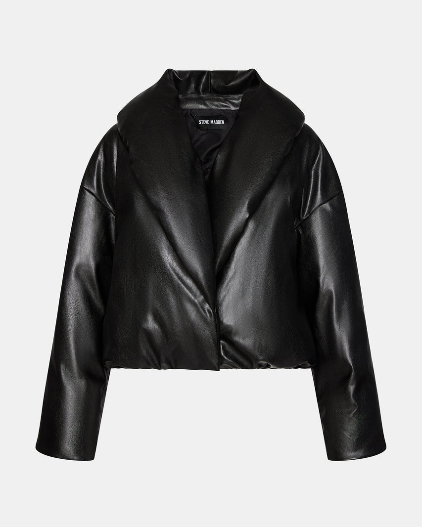 EVY JACKET BLACK - Clothing - Steve Madden Canada