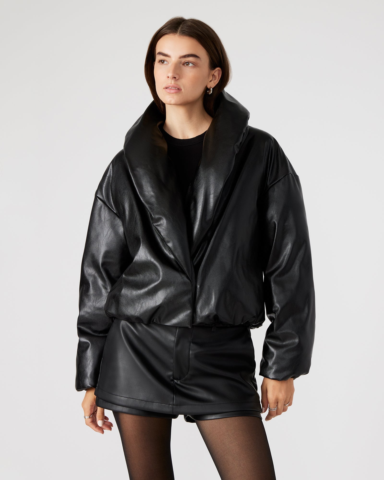 EVY JACKET BLACK - Clothing - Steve Madden Canada