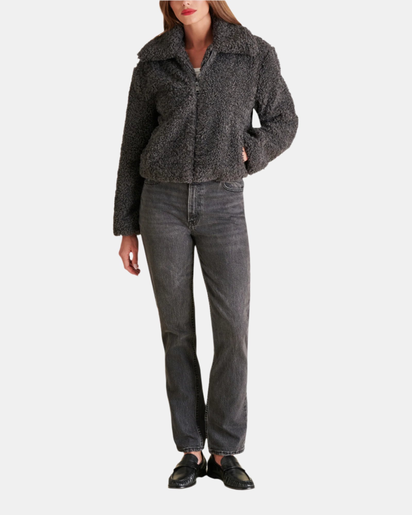 PIPPIN JACKET GREY - Clothing - Steve Madden Canada