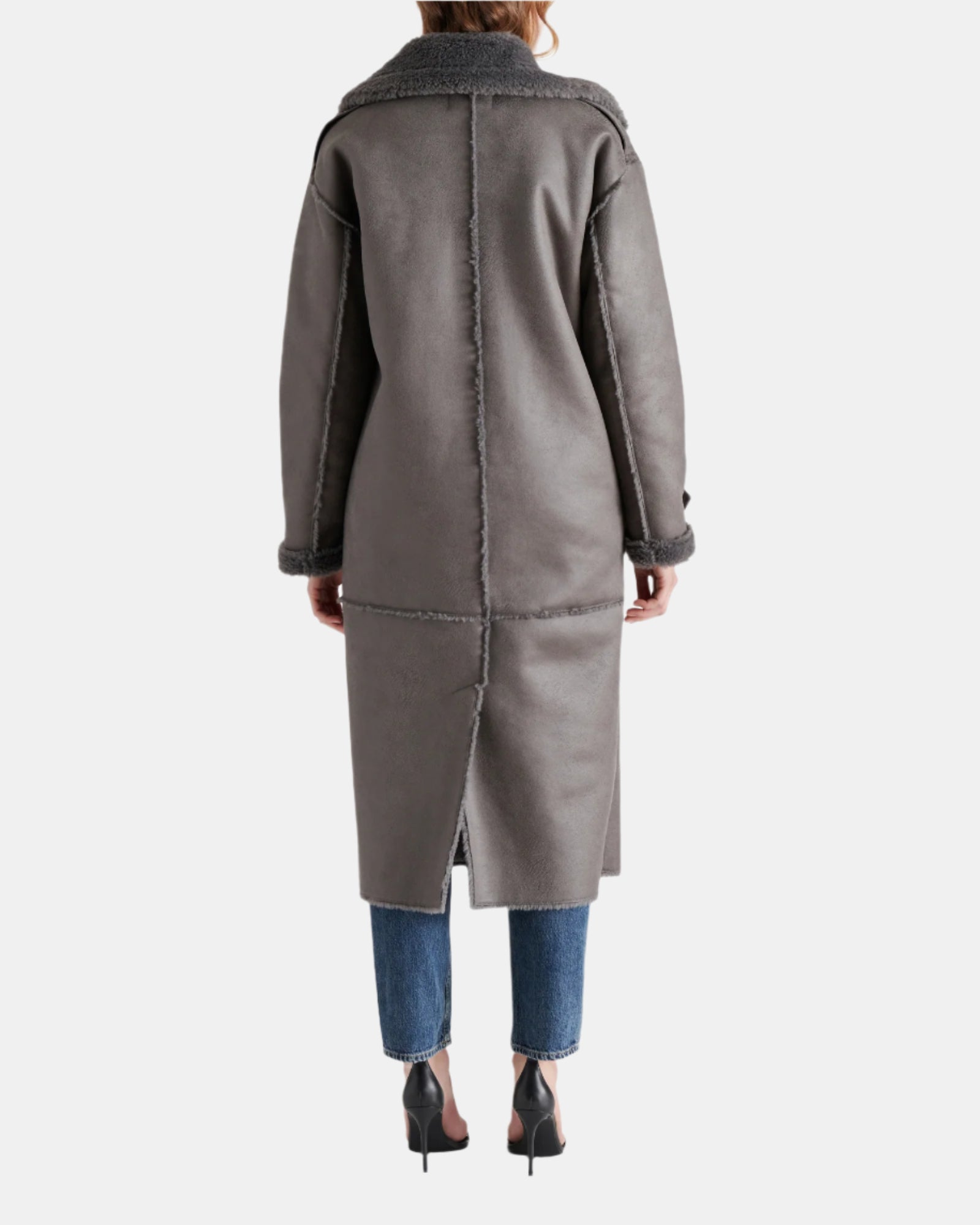EIFFEL COAT GREY - Clothing - Steve Madden Canada