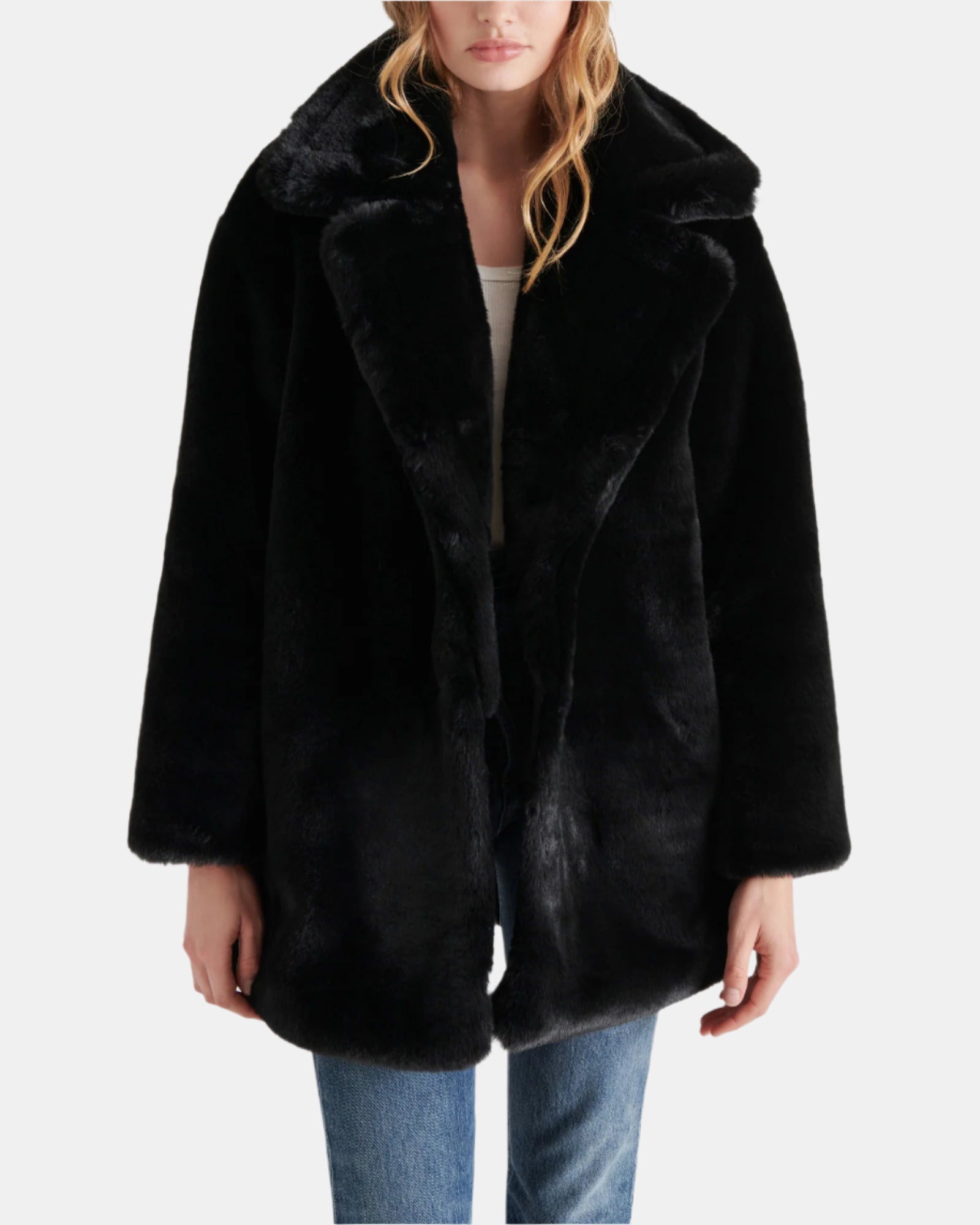 SNOW COAT BLACK - Clothing - Steve Madden Canada