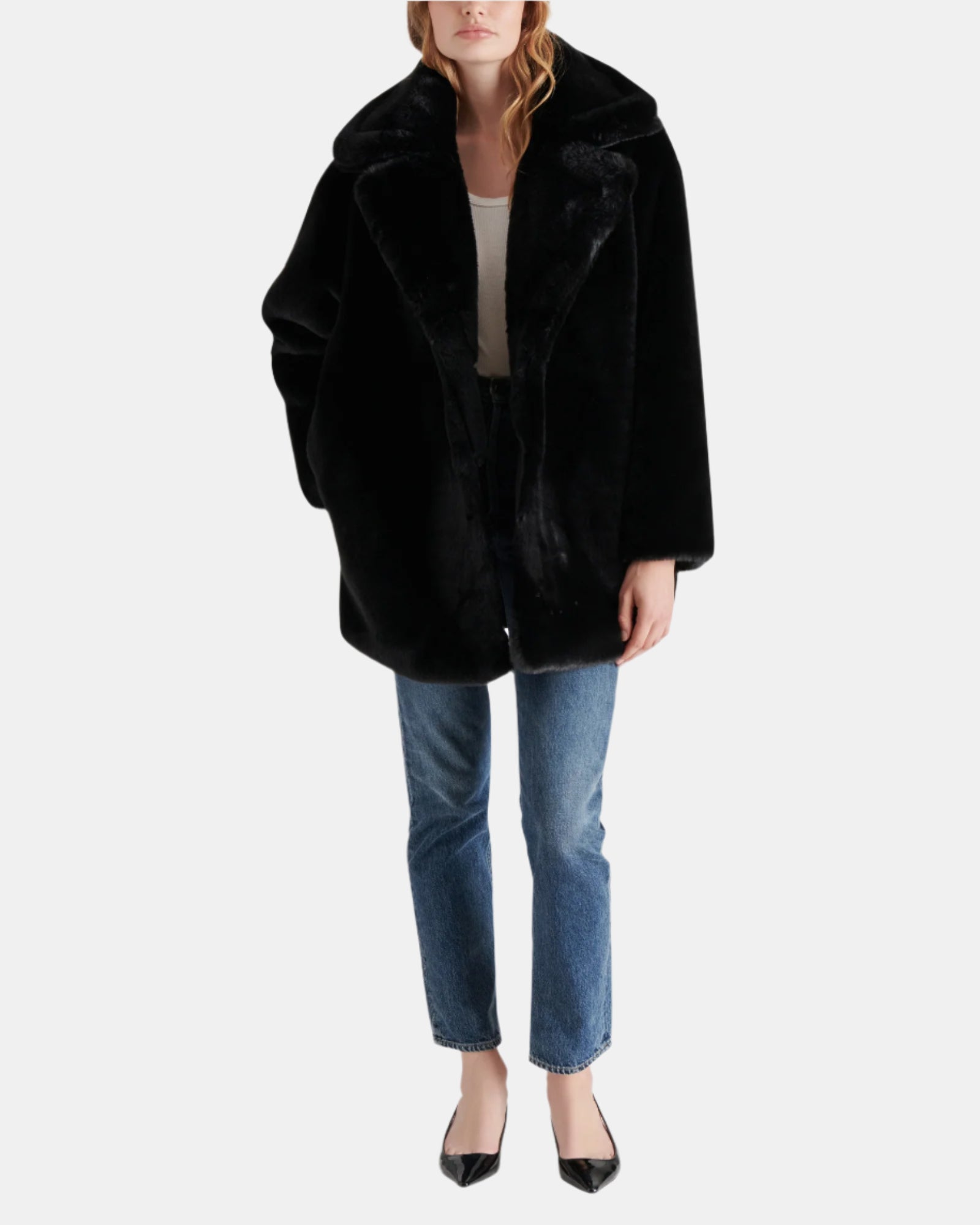 SNOW COAT BLACK - Clothing - Steve Madden Canada