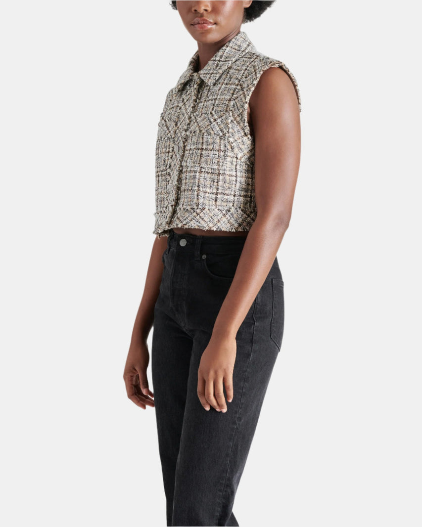 BIJOU VEST KHAKI - Clothing - Steve Madden Canada