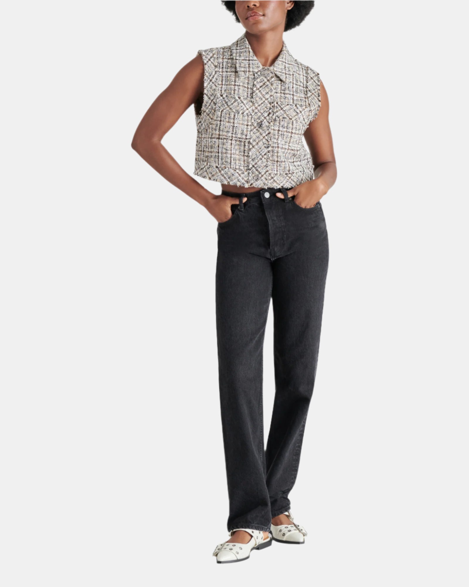 BIJOU VEST KHAKI - Clothing - Steve Madden Canada