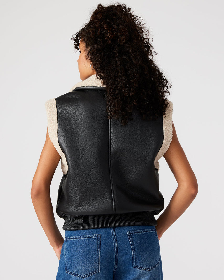 AVI VEST BLACK - Clothing - Steve Madden Canada