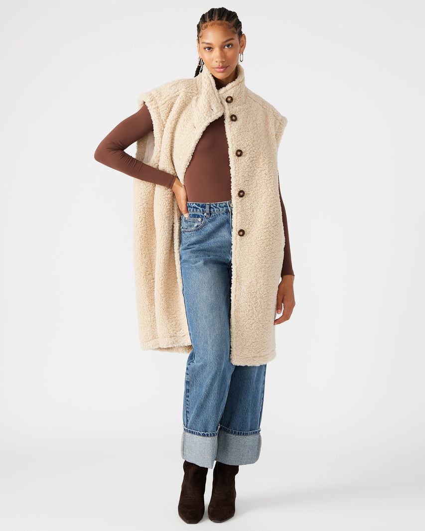 BENIT VEST NATURAL - Clothing - Steve Madden Canada