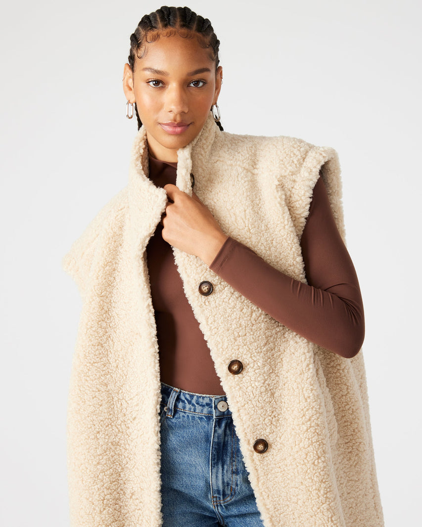 BENIT VEST NATURAL - Clothing - Steve Madden Canada