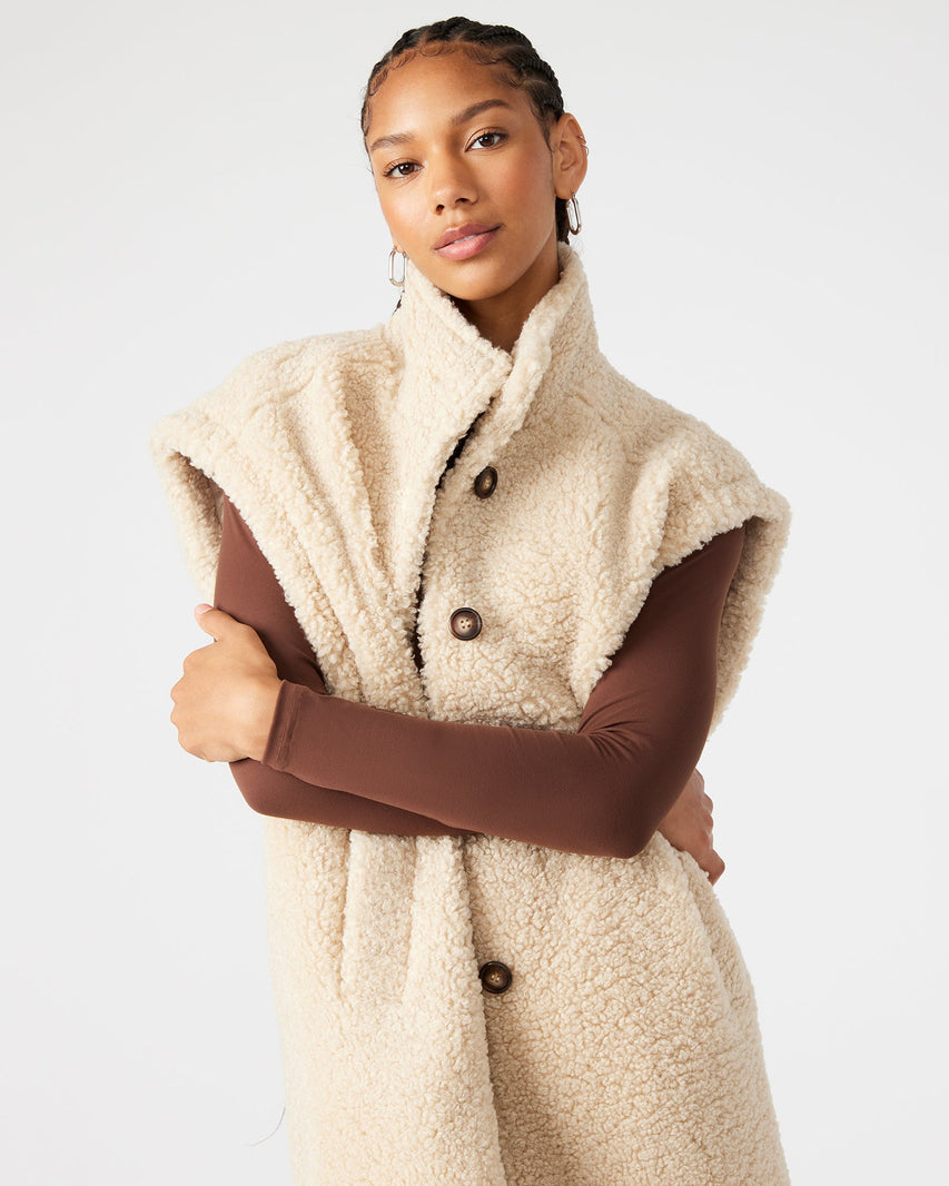 BENIT VEST NATURAL - Clothing - Steve Madden Canada