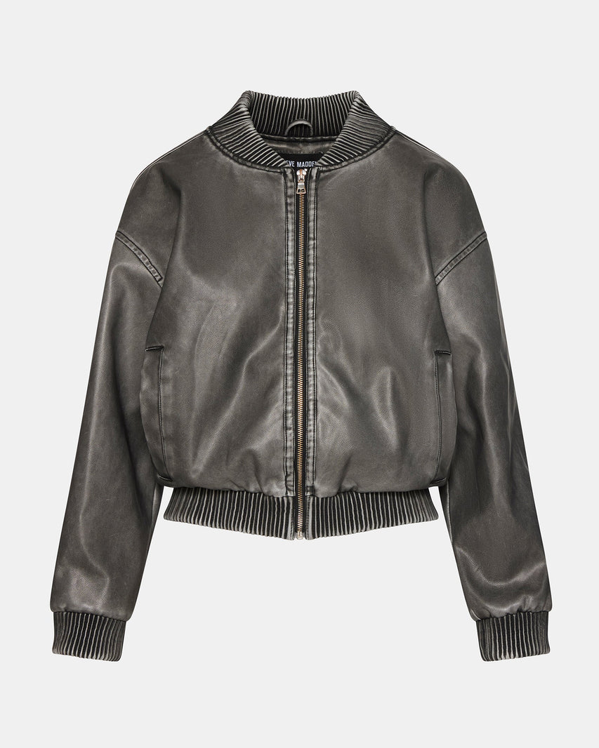 FYRA JACKET GREY - Clothing - Steve Madden Canada