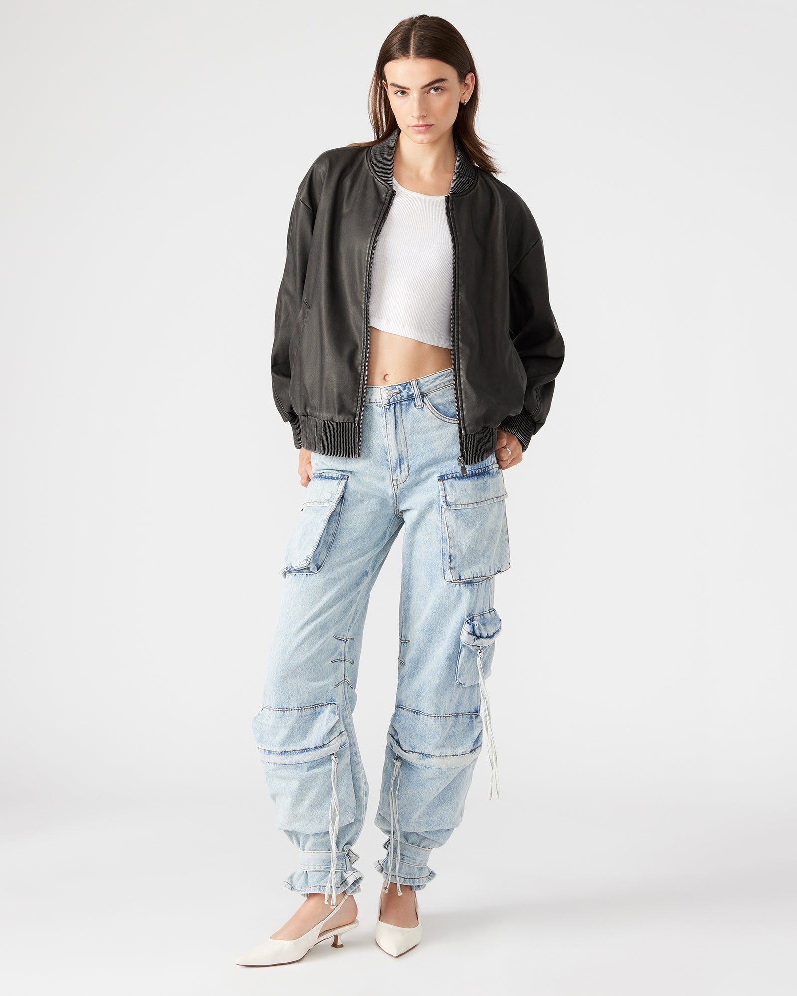 FYRA JACKET GREY - Clothing - Steve Madden Canada
