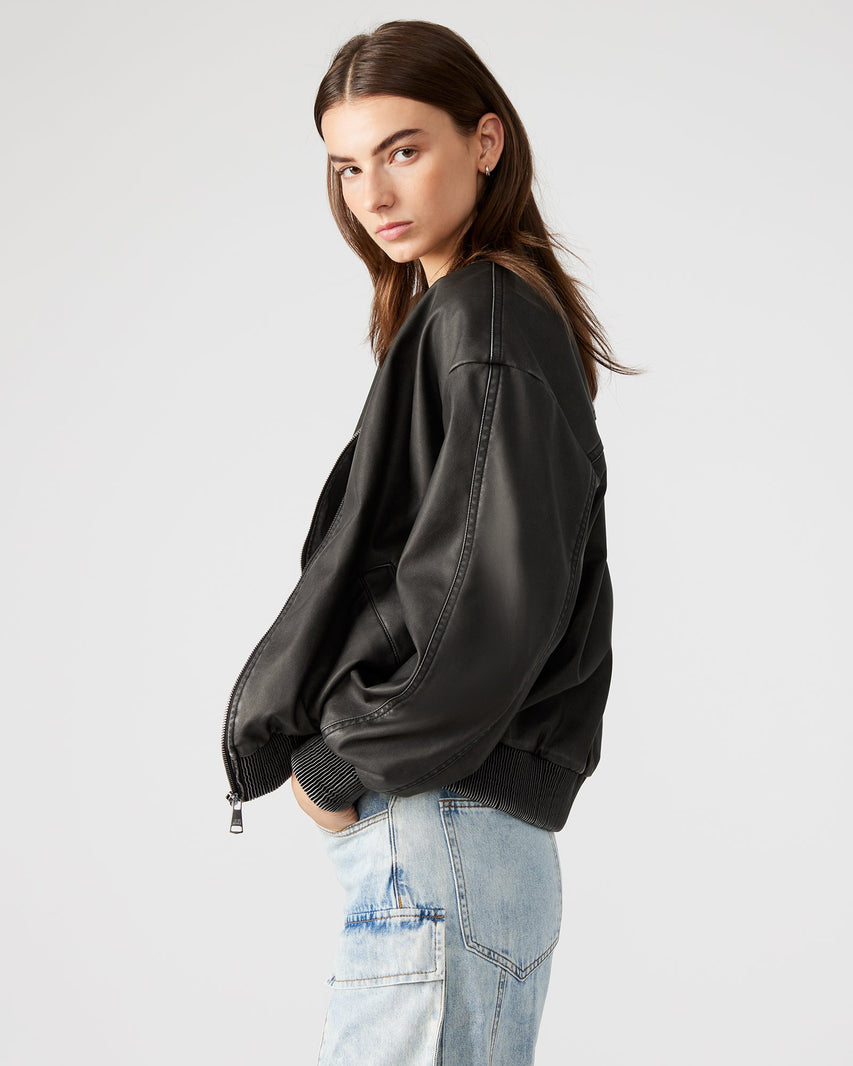 FYRA JACKET GREY - Clothing - Steve Madden Canada
