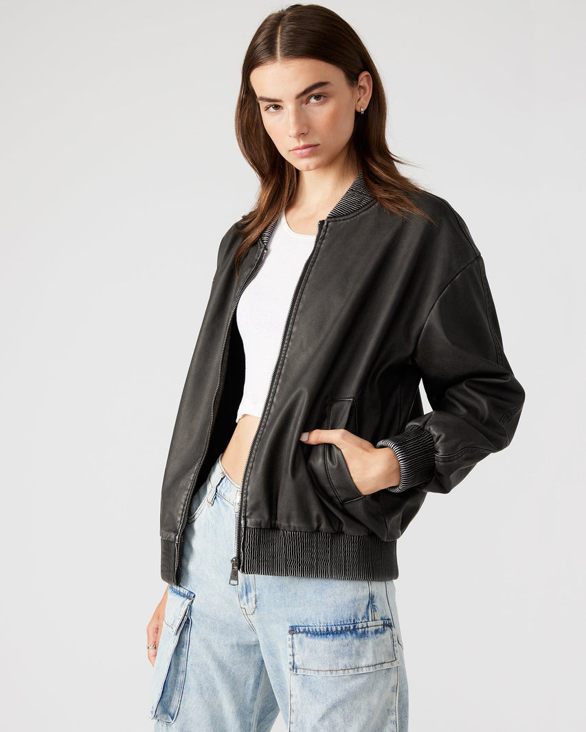 FYRA JACKET GREY - Clothing - Steve Madden Canada