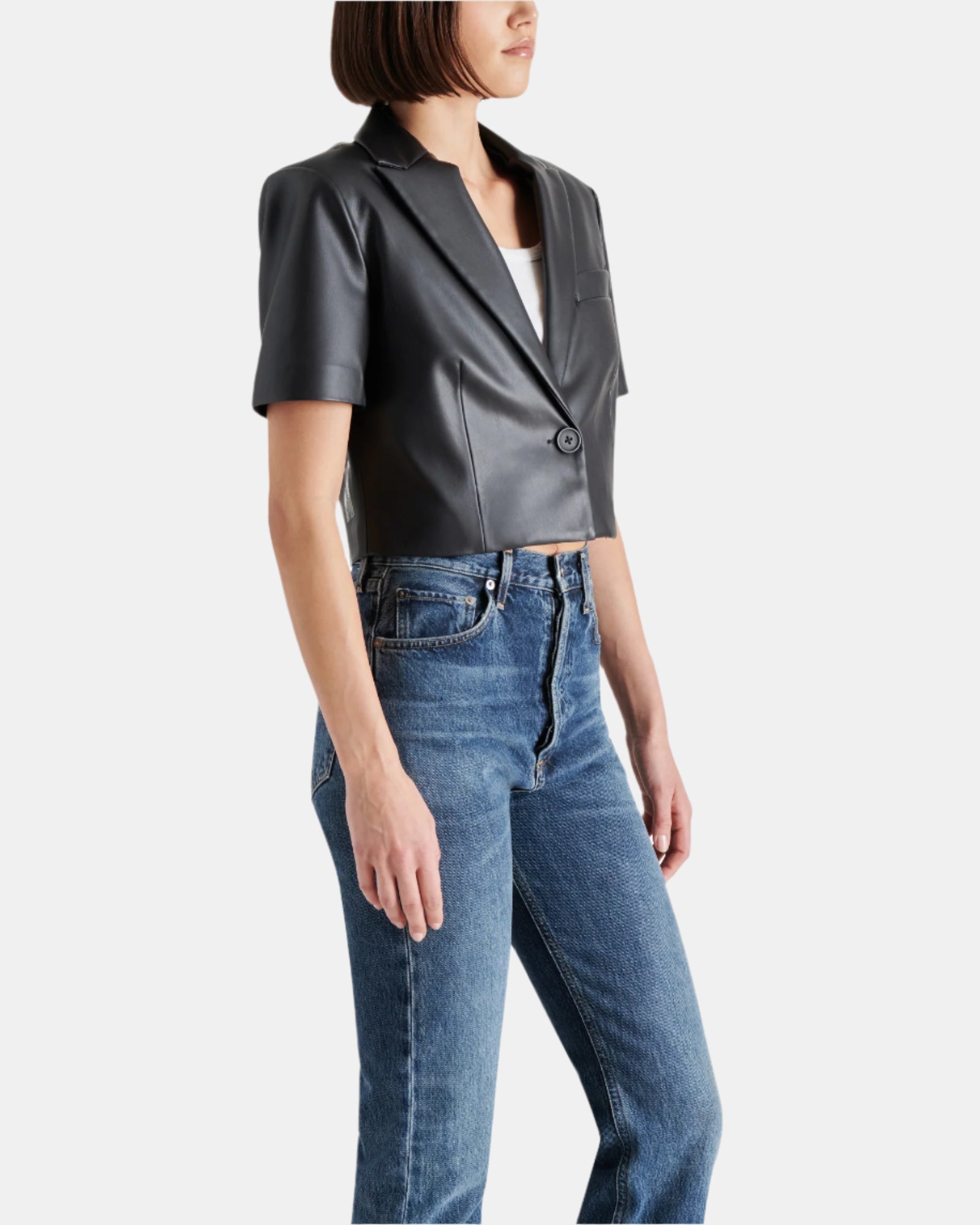 FAYETTE BLAZER BLACK - Clothing - Steve Madden Canada