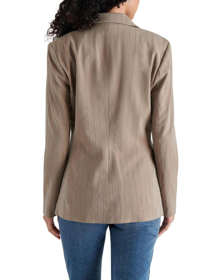 HARLOW BLAZER BROWN - Clothing - Steve Madden Canada