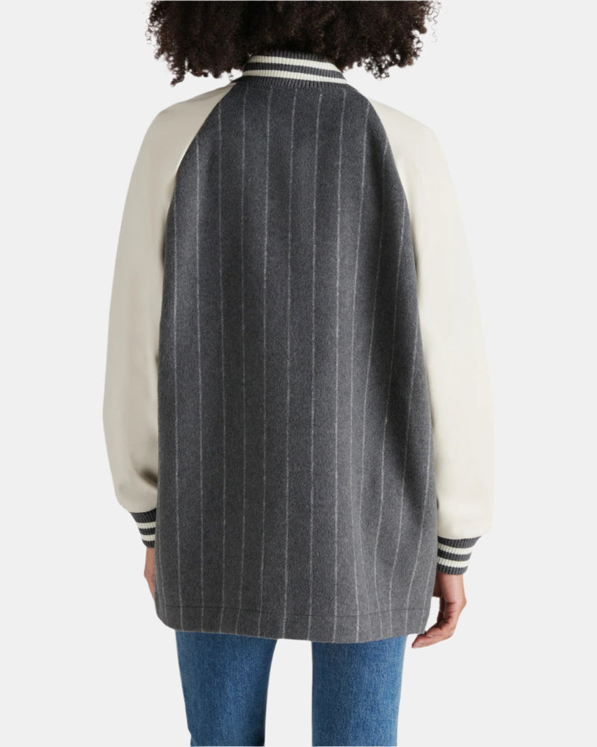 SKYLIE JACKET GREY MULTI - Clothing - Steve Madden Canada