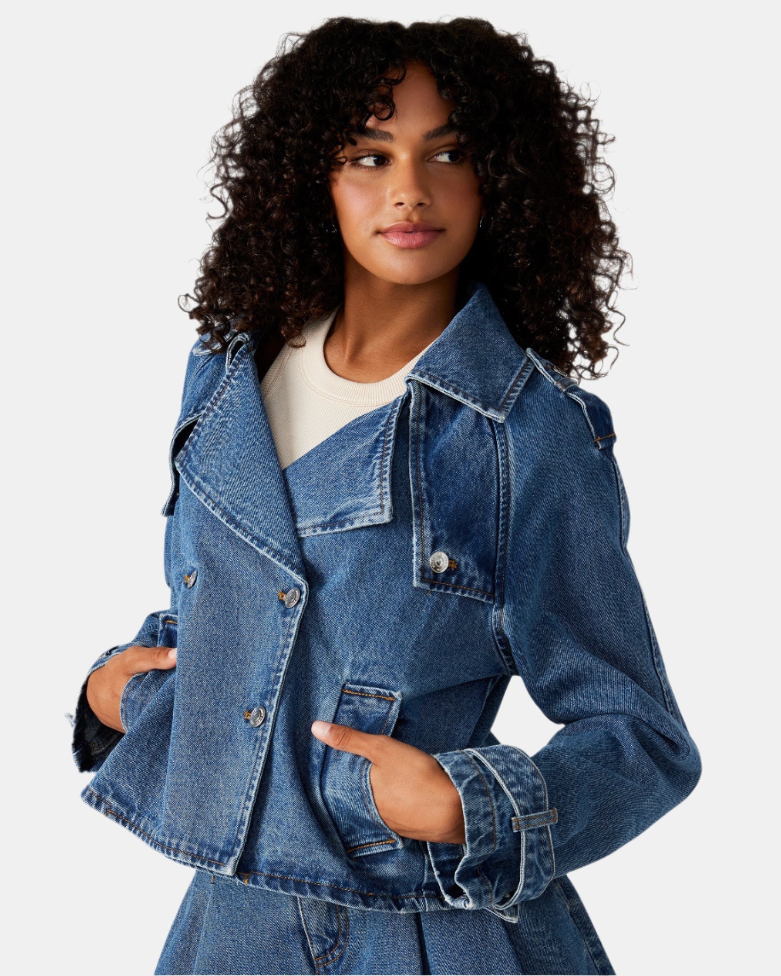 SIRIUS JACKET DENIM - Clothing - Steve Madden Canada