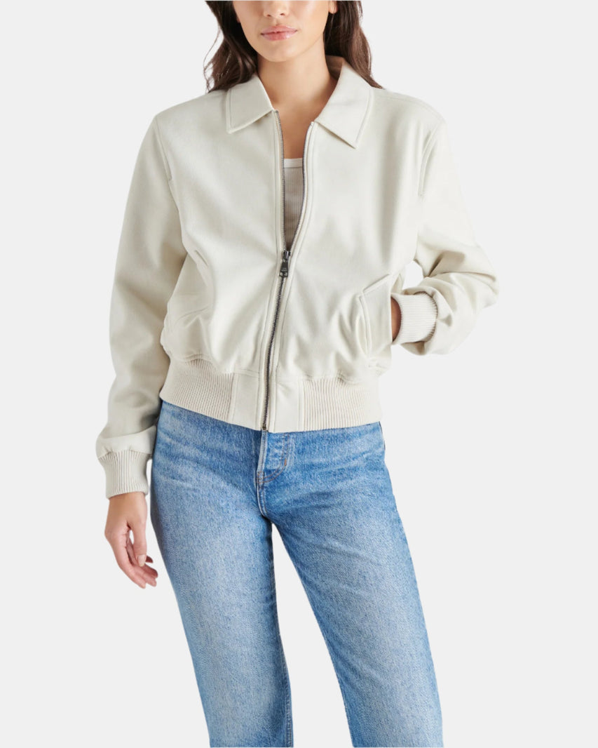 ANOUK JACKET SILVER - Clothing - Steve Madden Canada