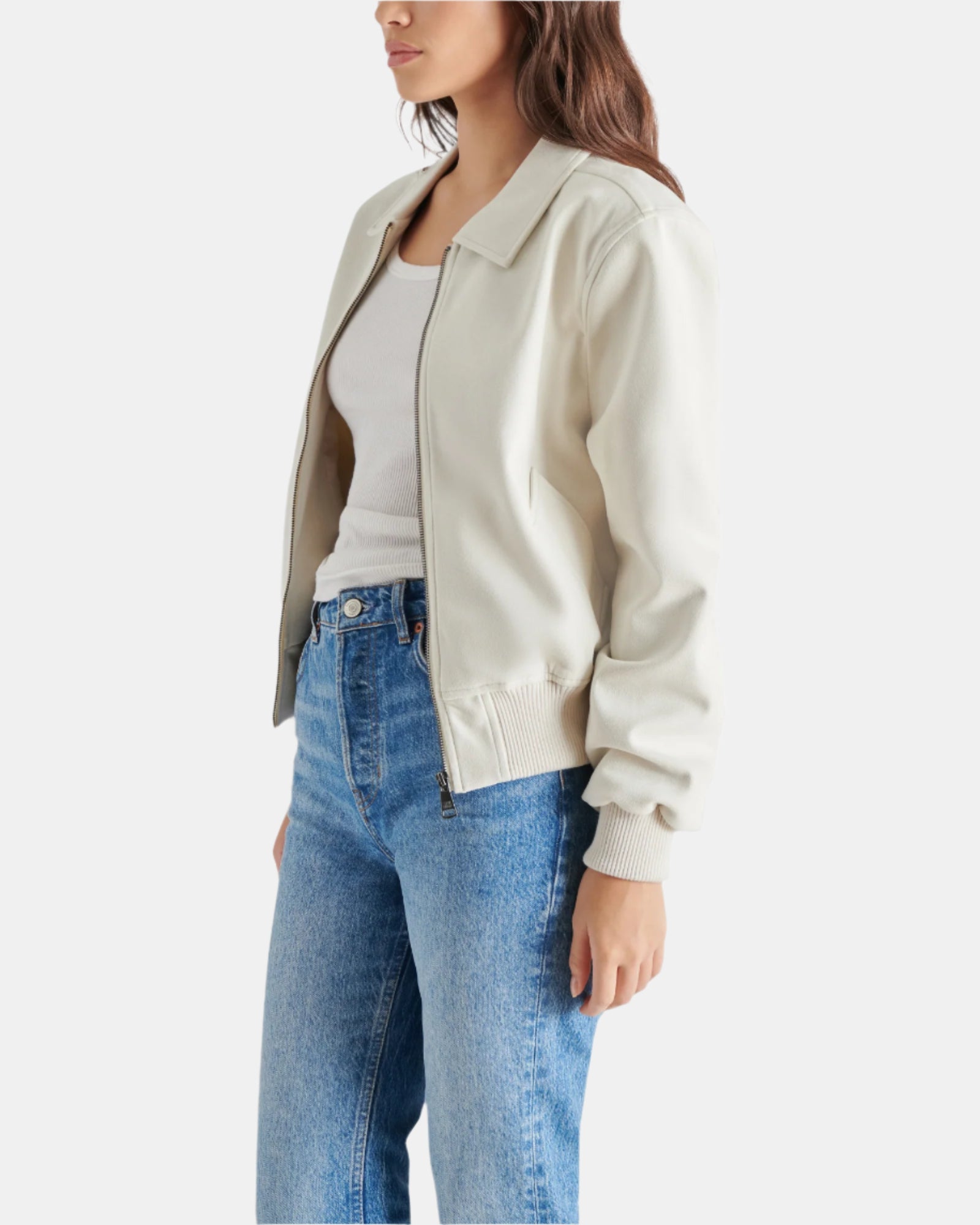 ANOUK JACKET SILVER - Clothing - Steve Madden Canada