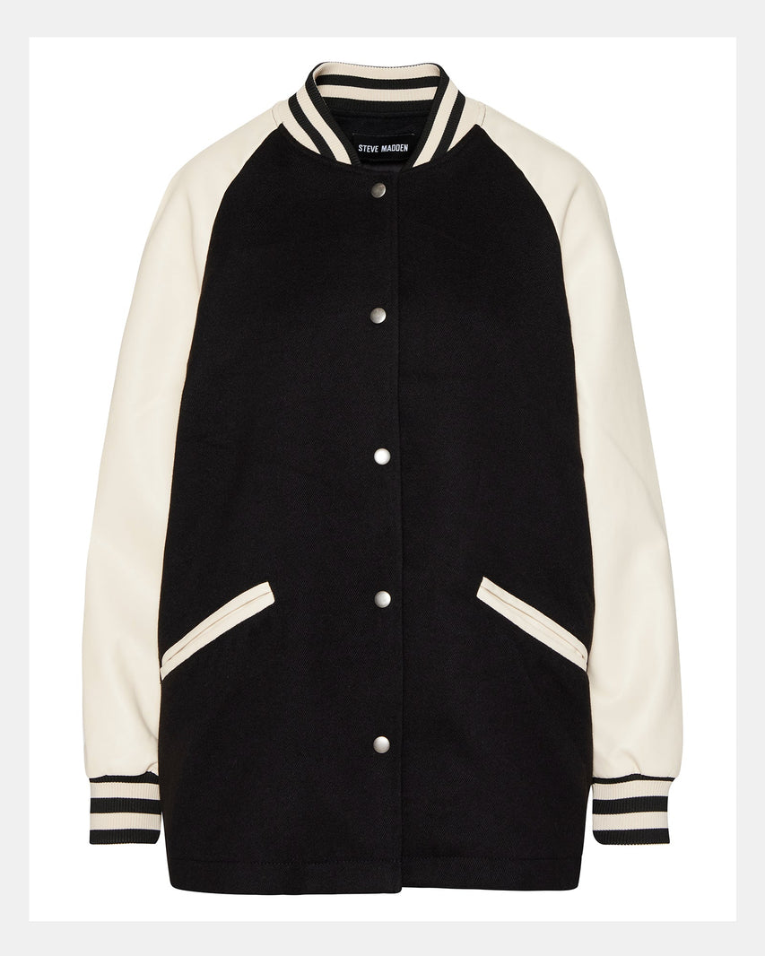 SKYLIE JACKET BLACK - Clothing - Steve Madden Canada