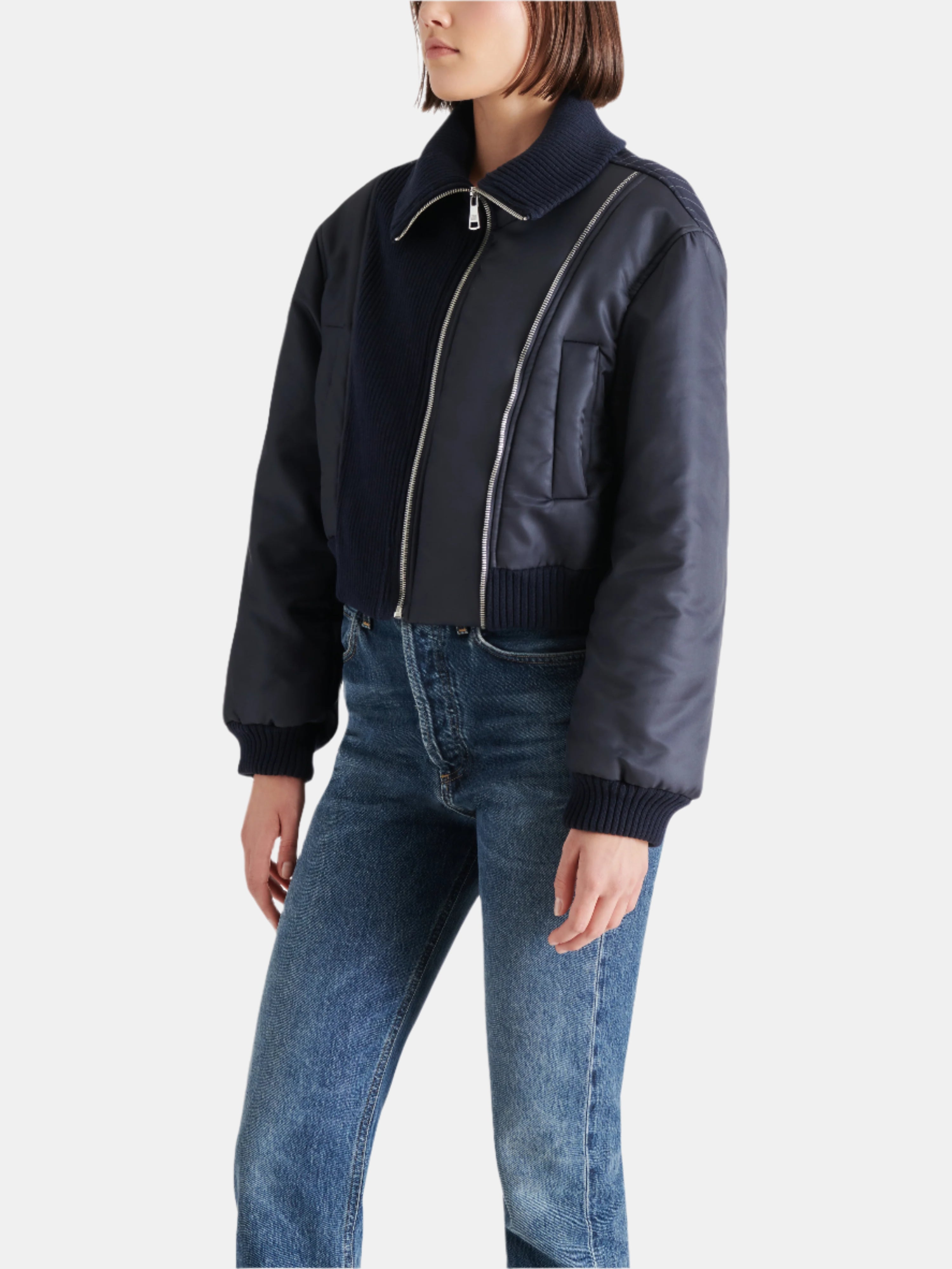 STORM JACKET NAVY - Clothing - Steve Madden Canada