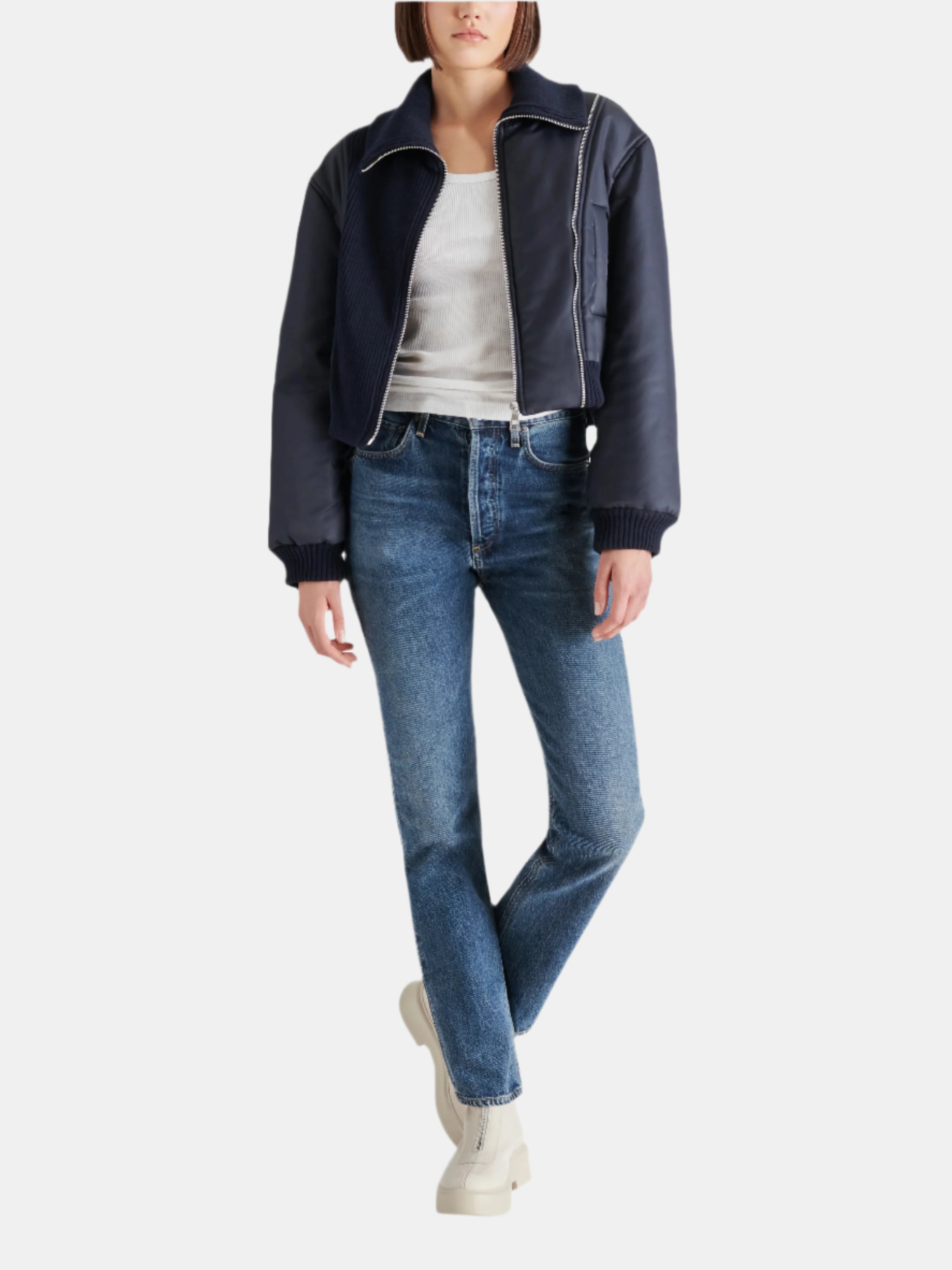 STORM JACKET NAVY - Clothing - Steve Madden Canada