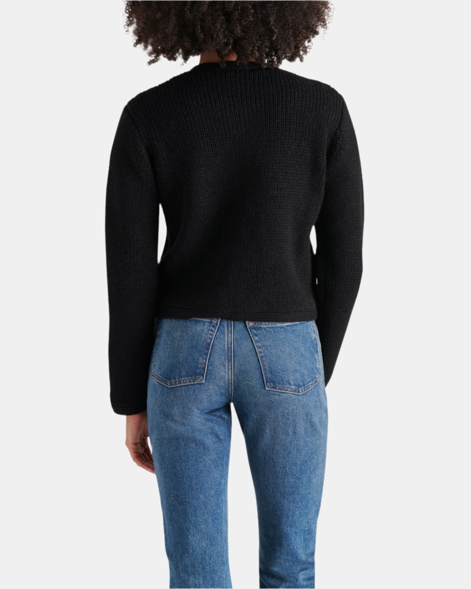 FANTINO SWEATER JACKET BLACK - Clothing - Steve Madden Canada