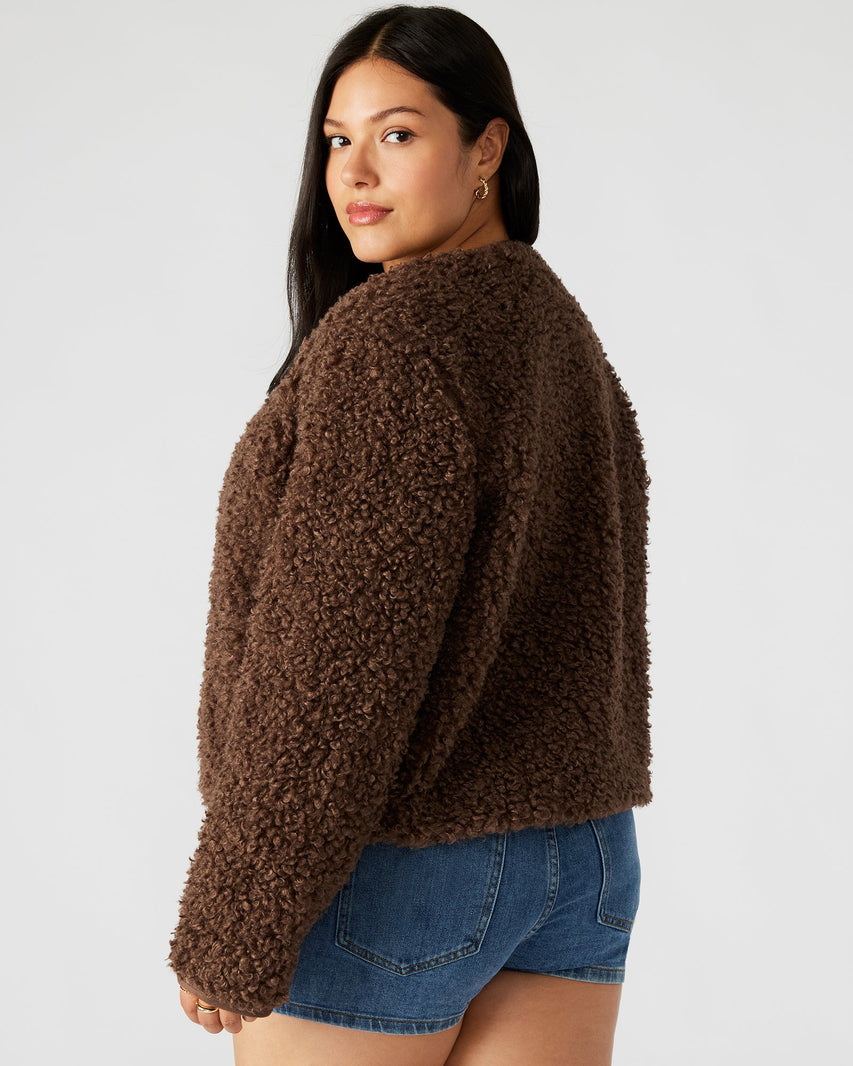 TEDDY JACKET COCOA - Clothing - Steve Madden Canada