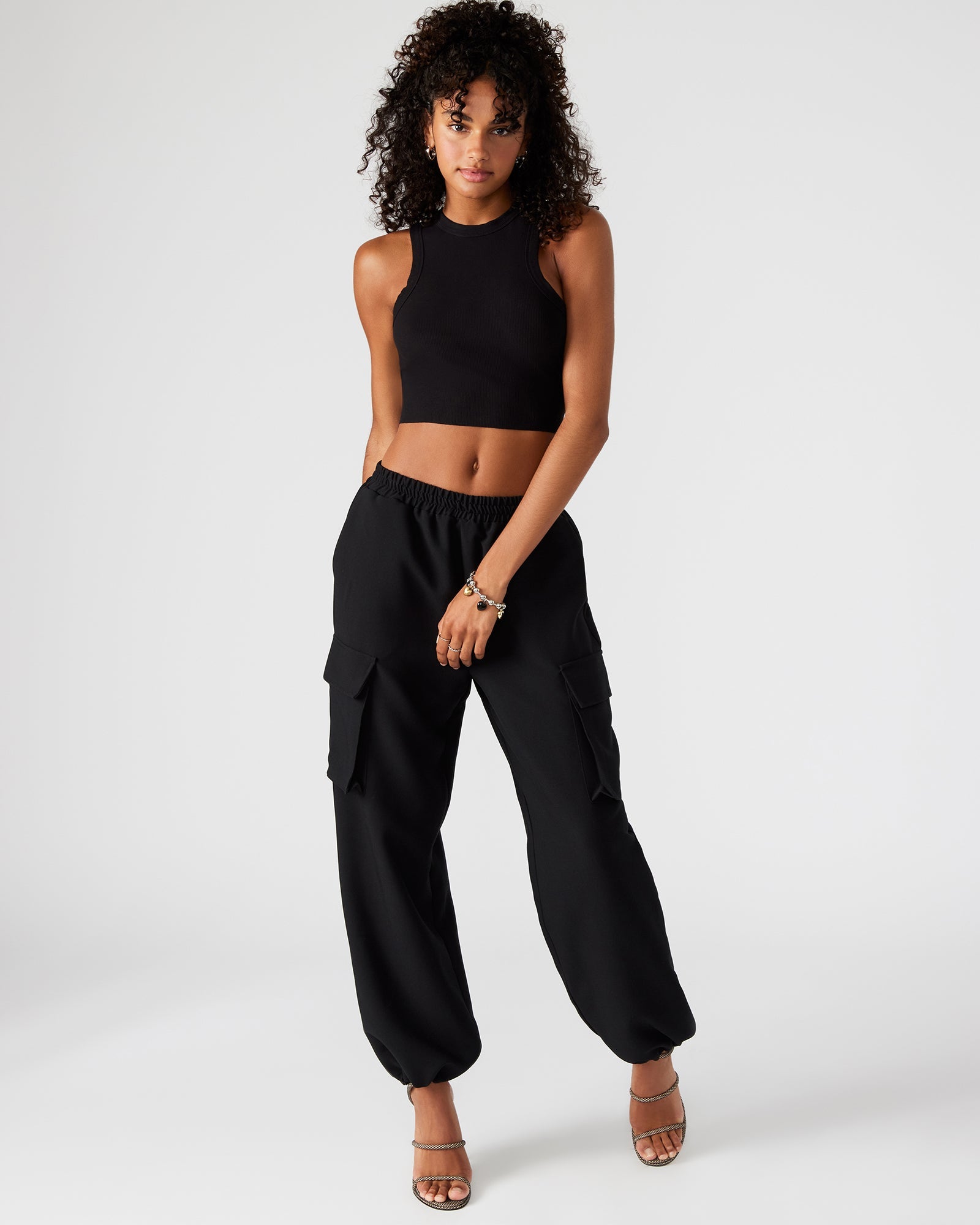 THEMIS PANT BLACK - Clothing - Steve Madden Canada