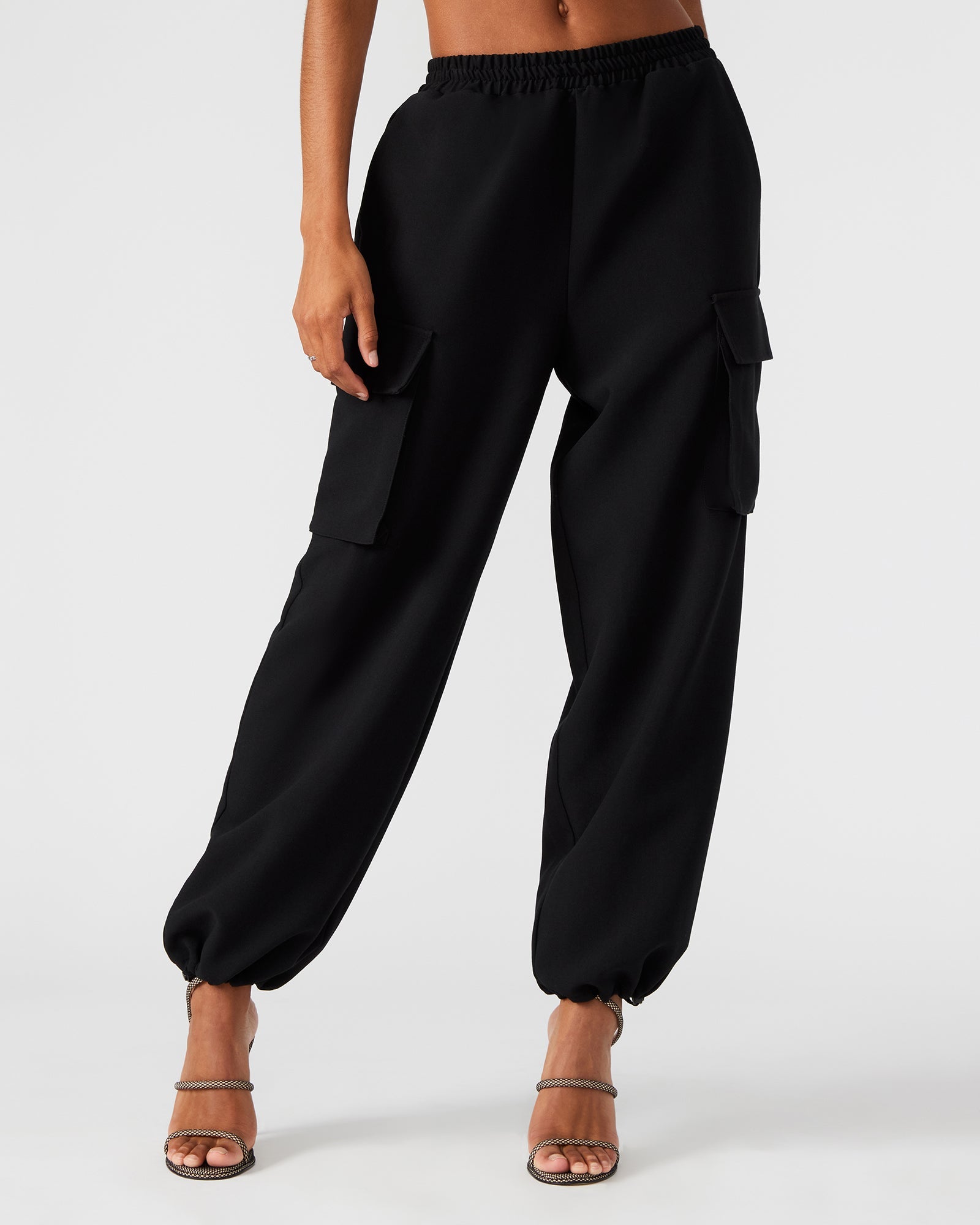 THEMIS PANT BLACK - Clothing - Steve Madden Canada