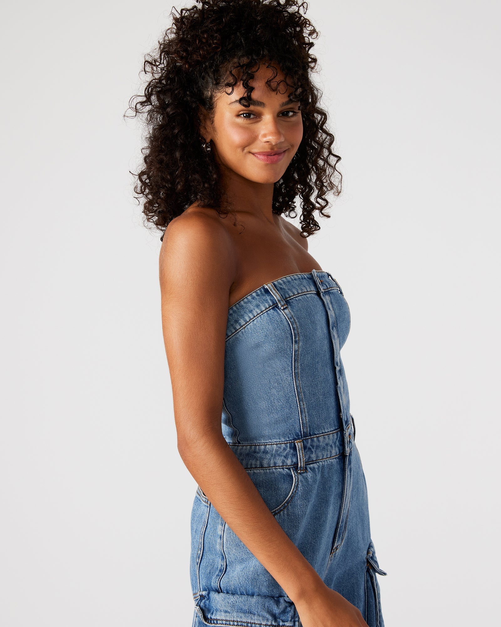 ZARA JUMPSUIT DENIM - Clothing - Steve Madden Canada