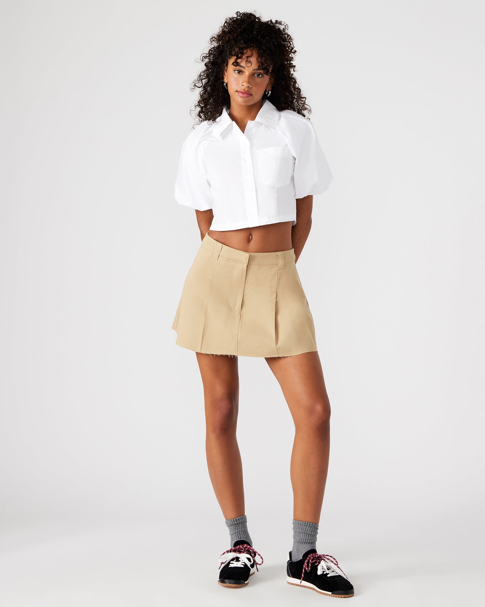 REECE TOP WHITE - Clothing - Steve Madden Canada